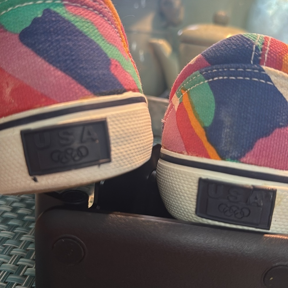 Vintage Colorful USA Olympics sneakers - May be ONE OF A KIND! - Size 10D - Picture 4 of 7
